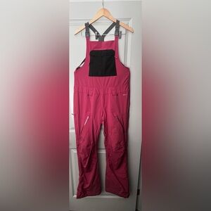 Ski Snowboard Bib Dark pink Foxy Bib Pants L